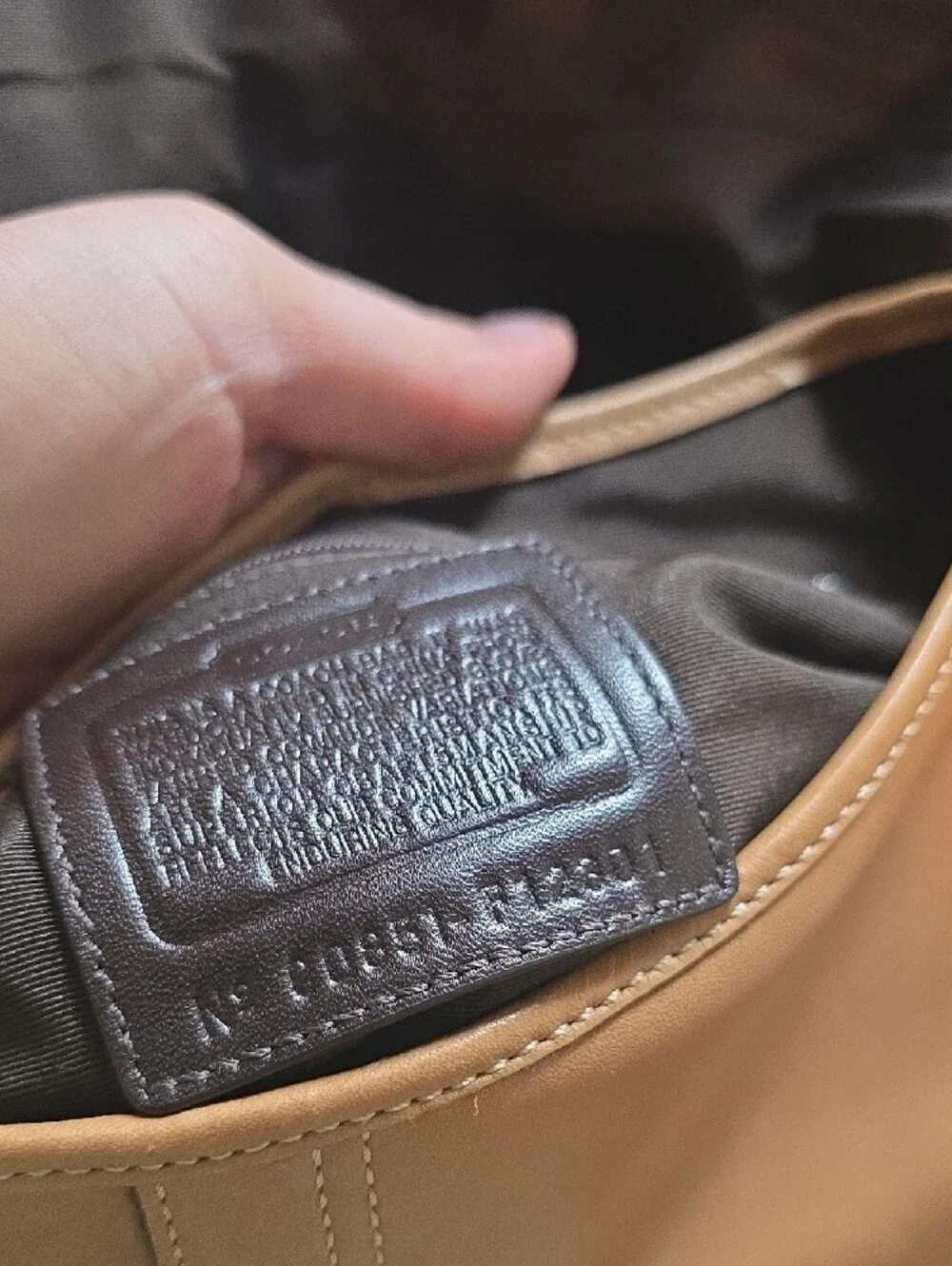 Coach Soho Leather Shoulder Bag with Silver Hardware Rare Camel Tanq